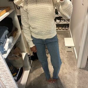 LOFT Women's Ivory Knit Sweater